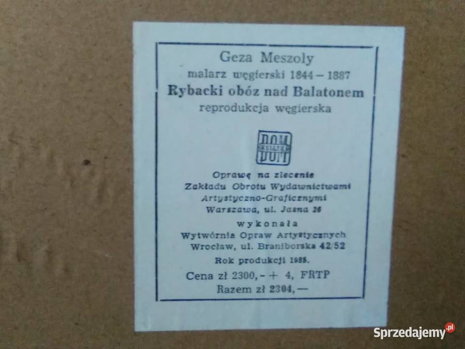 Wykopki garażowe strychowe Obrazyrepliki PRL Jarosław