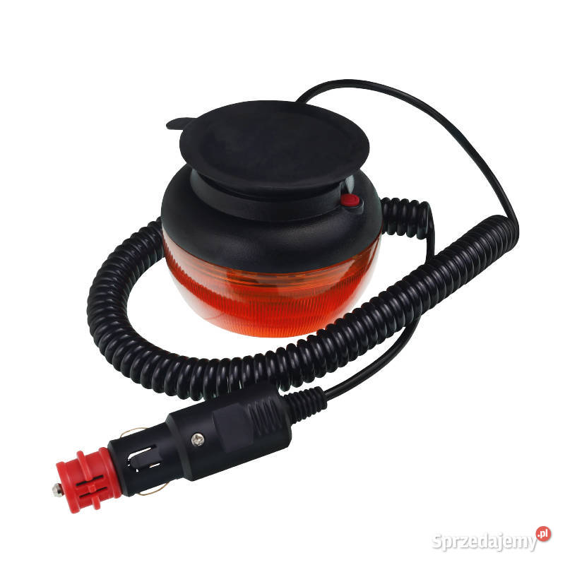 LAMPA OSTRZEGAWCZA KOGUT NISKA MAGNES 8 LED osobowe