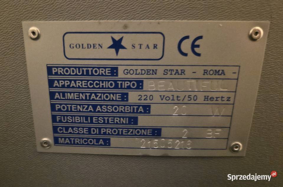Aparat kosmetyczny Golden Star Krotoszyn sprzedam