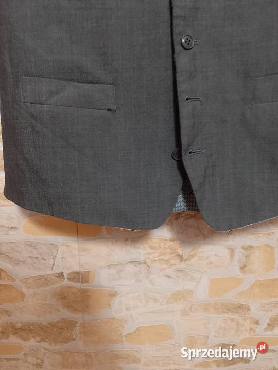 L XL Szaro Srebrna kamizelka garniturowa z Rozmiar XL małopolskie Kraków
