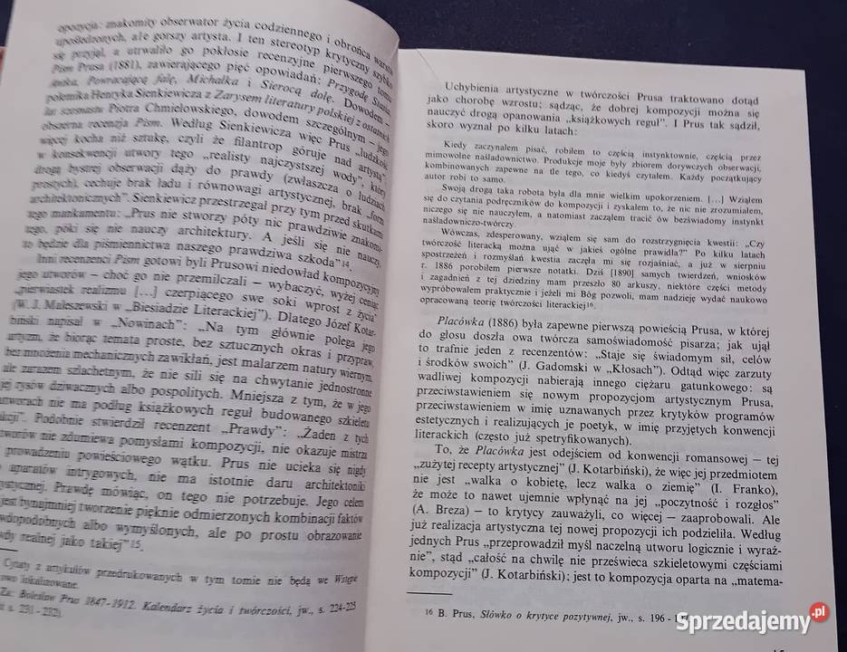 Prus z dziejów recepcji twórczości PWN 1988 r wielkopolskie