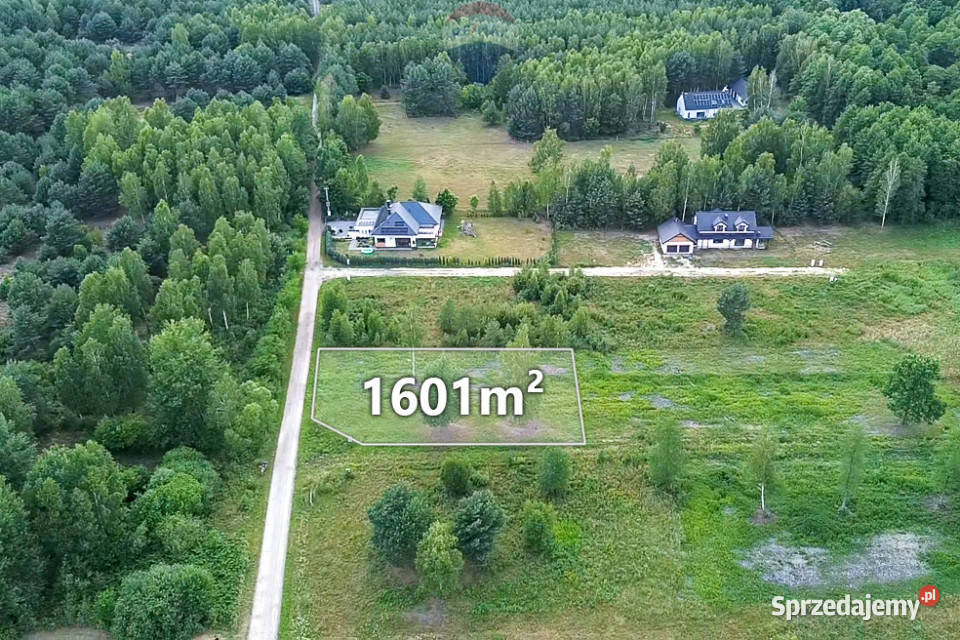 Działka 1601m2 Tomaszew WZ skrzynka energetyczna sprzedam