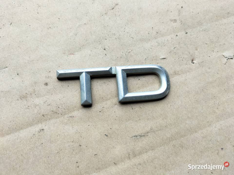 AUDI 80 B3 B4 ZNACZEK EMBLEMAT NAPIS TD Kamień-Kolonia