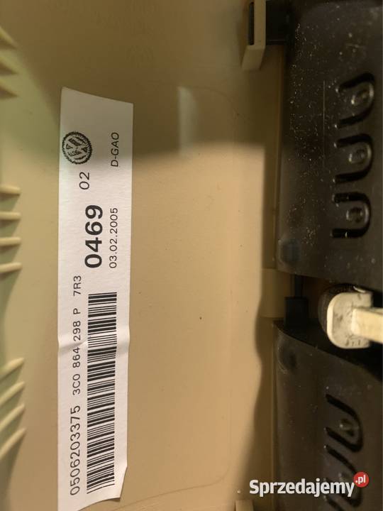 Panel kratka nawiewu 3C0864298P vw passat b6 deski rozdzielcze, konsole Części Szczecin