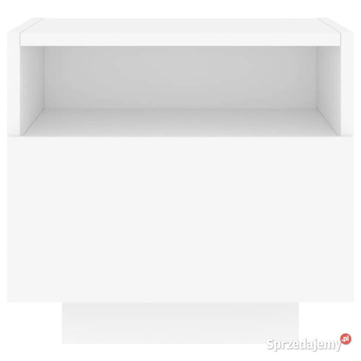 Szafki nocne z oświetleniem LED 2 białe 40x39x37 Warszawa sprzedam