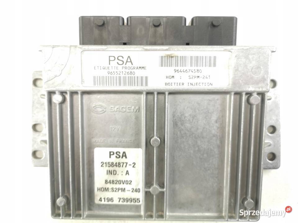 KOMPUTER STEROWNIK SILNIKA ECU CITROEN C5 18 ASO Komputery