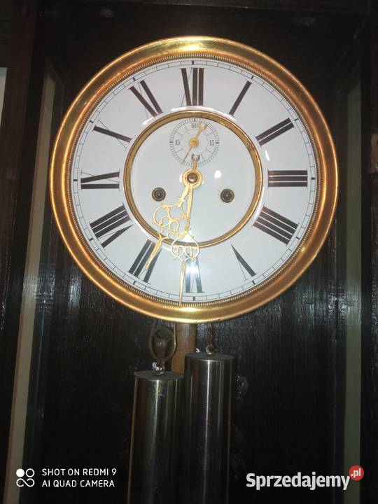 Zegar Wiszący Zabytkowy Duży Katowice