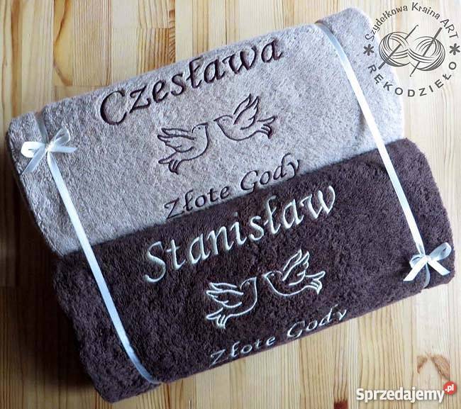 Ręcznik z napisem PREZENT na ŚLUB ROCZNICĘ Toruń