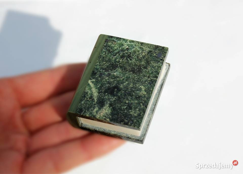 Księga Koran figurka vintage granit nefryt Lublin