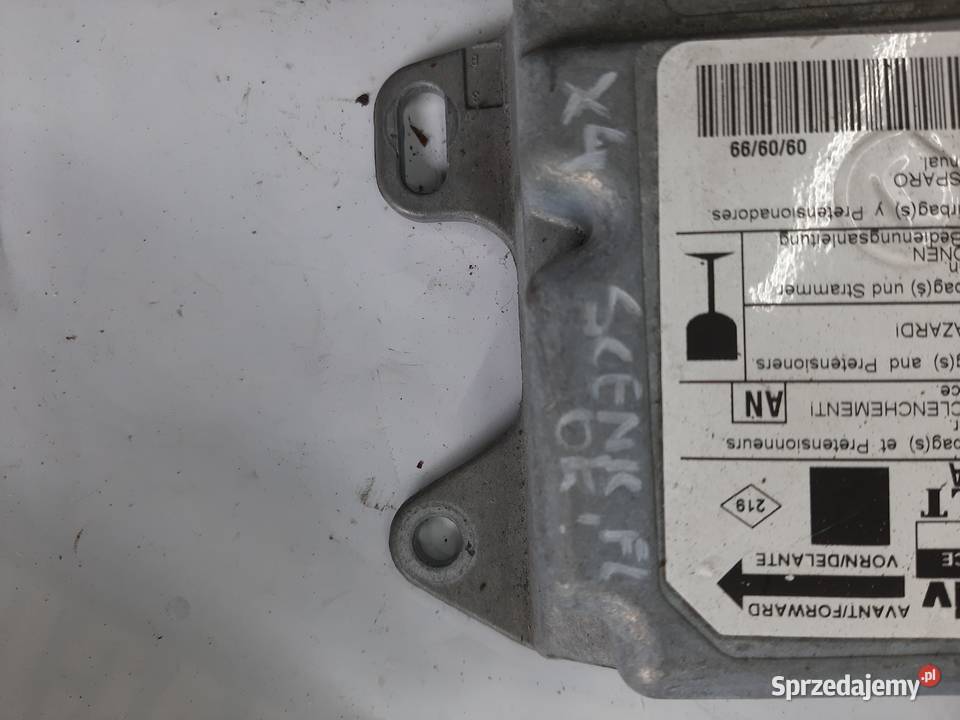 Renaut Scenic Sensor sterownik moduł poduszek Ksawerów