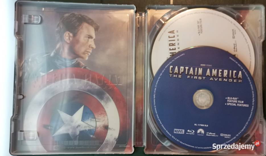 Captain America First Avenger BluRay SteelBook