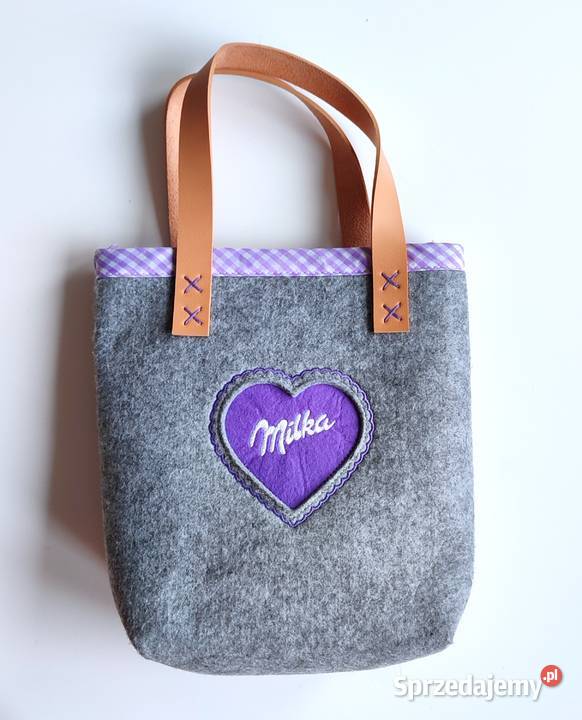 Torebka dziecięca z filcu Milka Katowice