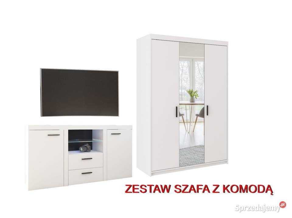 Zestaw mebli szafa garderoba lustro komoda Pozostałe małopolskie
