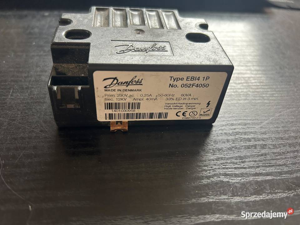 Transformator zapłonowy Type EBI4 1P No052F4050