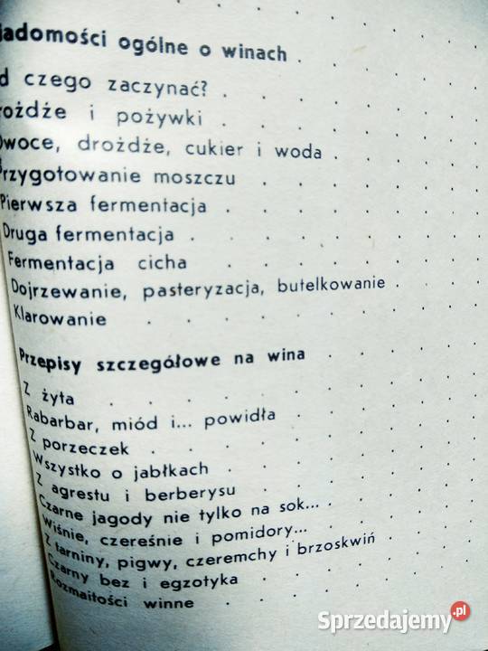Wina domowe nalewki przepisy kulinarne Antykwariat Warszawa
