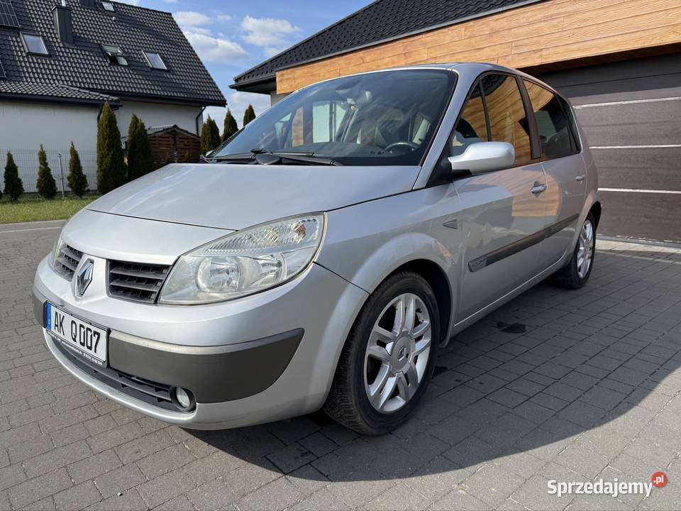 Renault Scenic II 20 benzyna srebrny Cisie