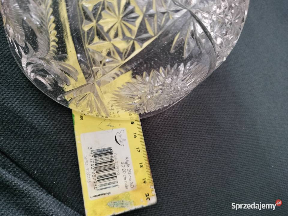 Kryształowa pokrywka na masło ser i cukiernica zachodniopomorskie Choszczno