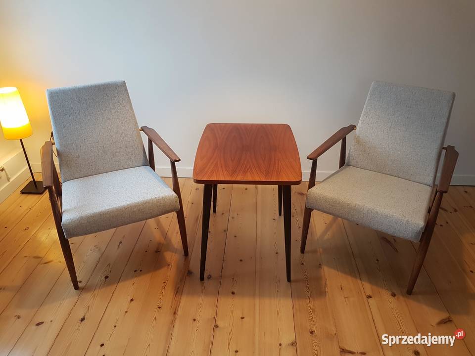 Stolik kawowy patyczak z czasów PRL lata 6070 55cm Szczecin