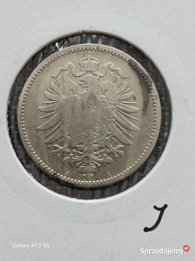 1 Marka Prusy 1874 r men A Konin