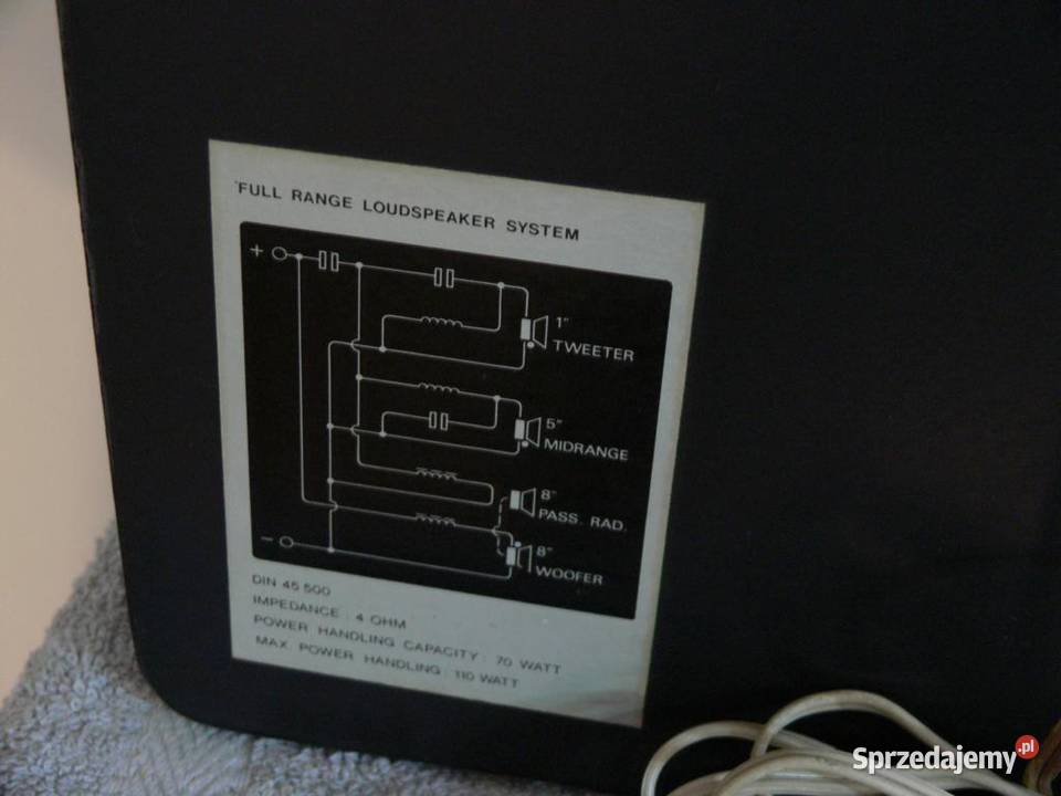 Audiofilskie kolumny Philips 22 AH 467 Vintage