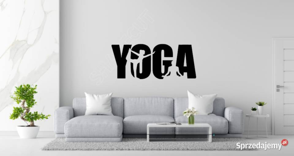 NAKLEJKA NA ŚCIANĘ YOGA 120 X 50 OZDOBNA Olsztyn sprzedam