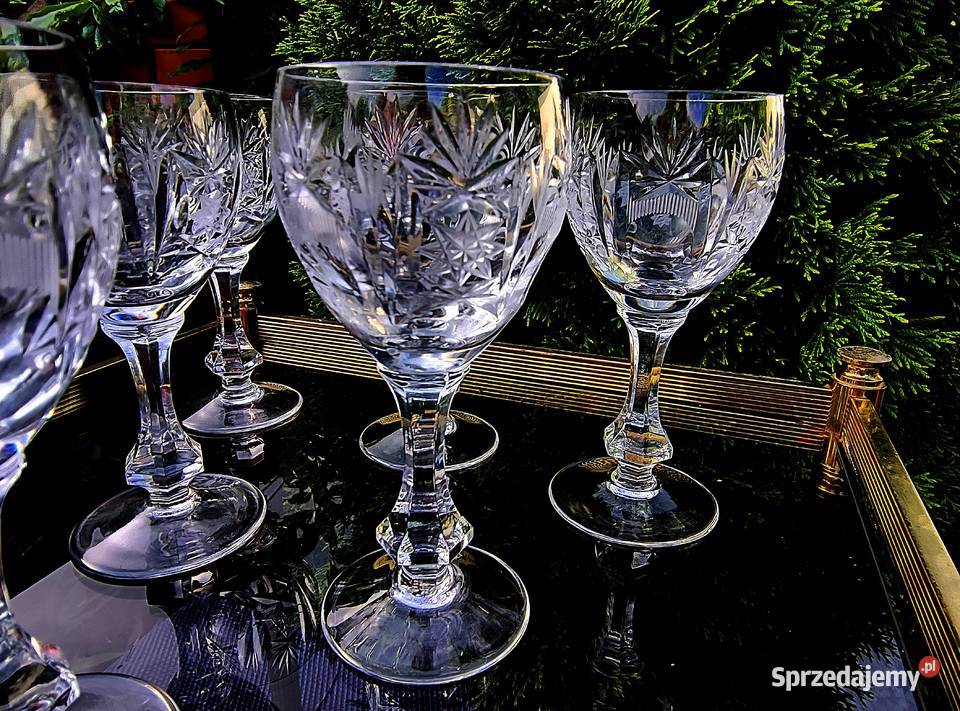 Kieliszki kryształowe do likieru Klenica