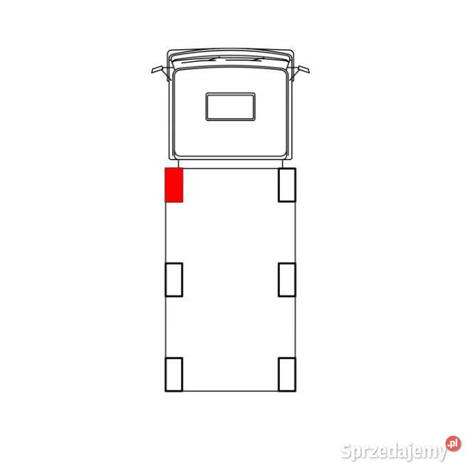 Słupek Blueline 500 mm IL przód lewy bez Przysieka Polska
