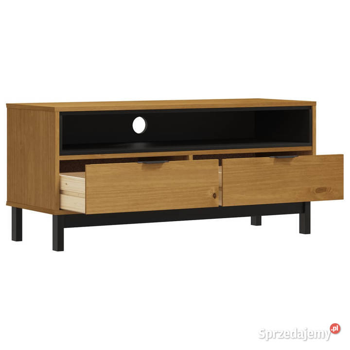 Szafka pod TV FLAM 110x40x50 lite drewno sosnowe mazowieckie Warszawa sprzedam