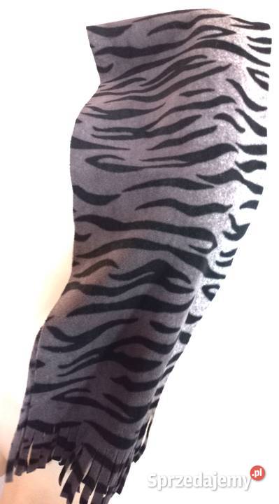 SZALIK damski Zebra fiolet POLAR wzór zwierzęcy Dla kobiet Białystok sprzedam