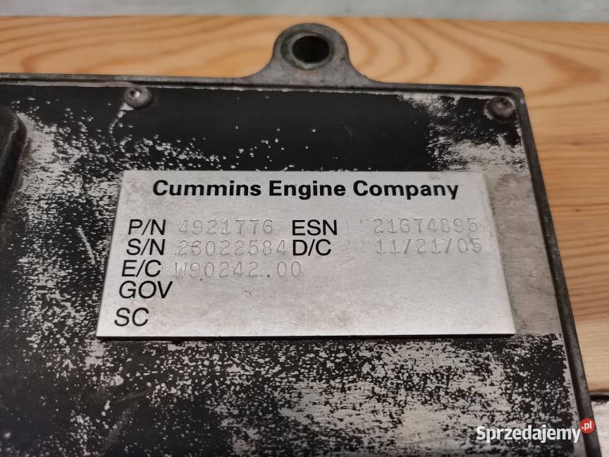 Komputer silnika Cummins QSC83 JCB Fastrac Wilkowo