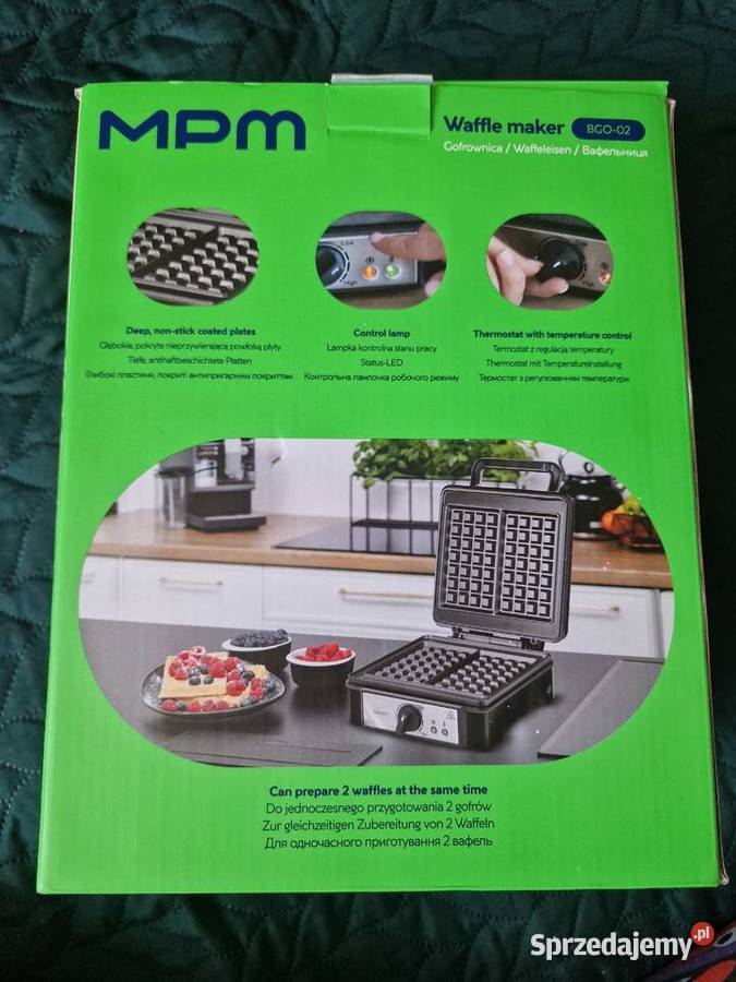 NOWA Gofrownica MPM BGO0 1400W MOCNA waffe maker Wrocław