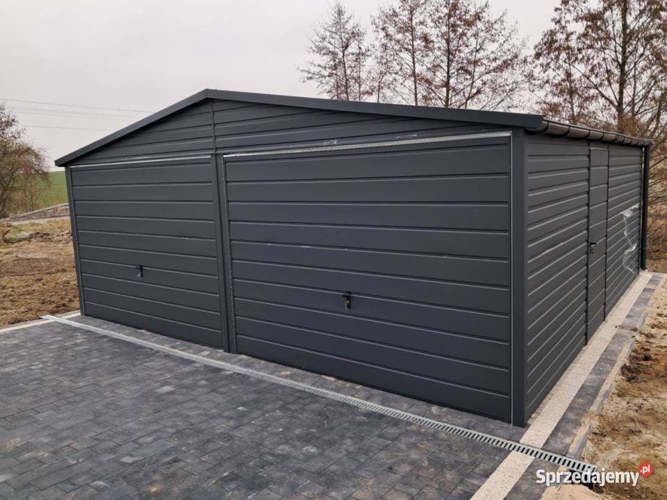 Garaż blaszany 6x5 WZMOCNIONY PROOFILAMI