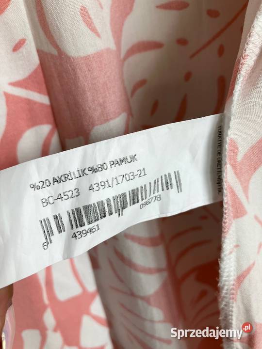 Nowa narzutka plażowa szlafrok bawełna pastelowa długi Piżamy i szlafroki Nisko