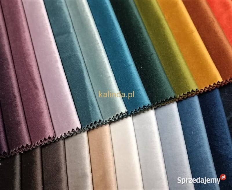 Materiał velvetowy na zasłony poduszki elementy Kraków sprzedam