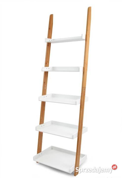 Podpierany pięciopiętrowy regał bambusowy GoEco mazowieckie Warszawa