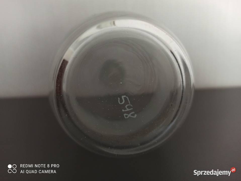 Karafka szklana szkło Hortensja Warpechy Stare