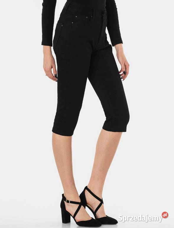 PIECES CZARNE SPODNIE RYBACZKI 34 JEANS JEANSOWE Kalisz