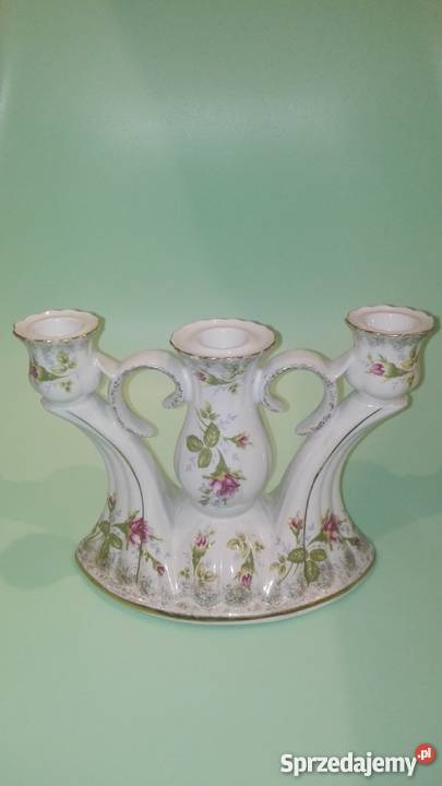 Chodzież Różyczki świecznik trójramienny pomorskie Słupsk