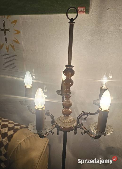 Lampa stojąca Vintage PRL na żarówki świecowe Lampy sprzedam