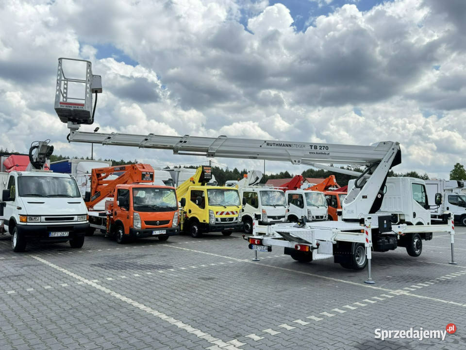 Nissan Cabstar Podnośnik Koszowy 27m RUTHMANN TB biały Widełki sprzedam