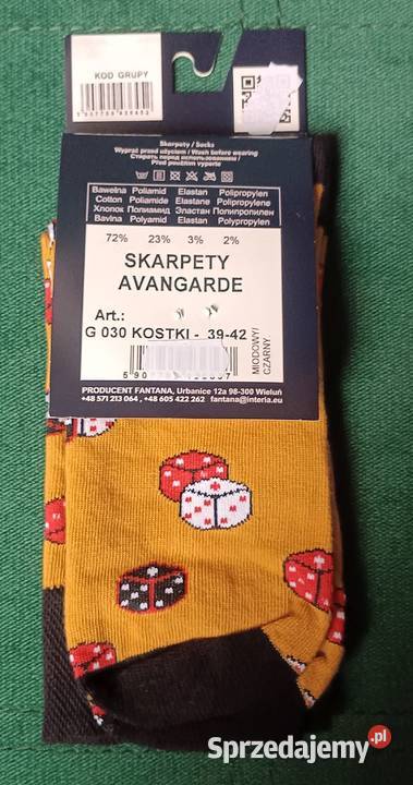 Skarpety Avangarde Gianna Socks Unikalny wzór Rozmiar M Zbylitowska Góra