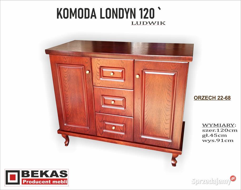 Ludwik Śliczna Komoda Front Londyn MEBLE BEKAS Olkusz