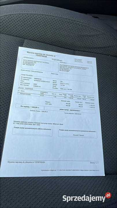 Volkswagen Golf 19 TDI 105 sprawna klima Golf Warszawa