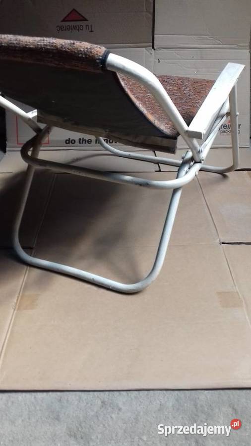 Krzesło plażowe balkonowe ogrodowe leżak rybacki Małkinia Górna