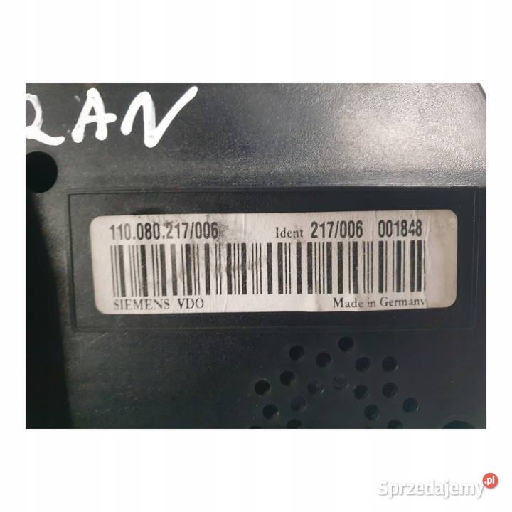 LICZNIK ZEGARY 1T0920860B VW Touran I 16 FSI osobowe lubelskie sprzedam