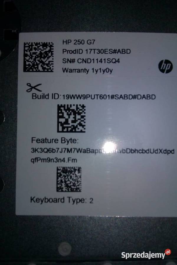 nowy oryginalny PALMREST KLAWIATURA do HP 250 Warszawa