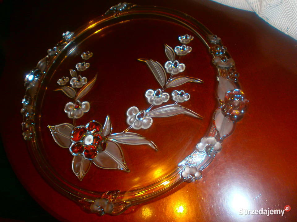 Duża tortownica kryształ Dom i Ogród Zielona Góra sprzedam