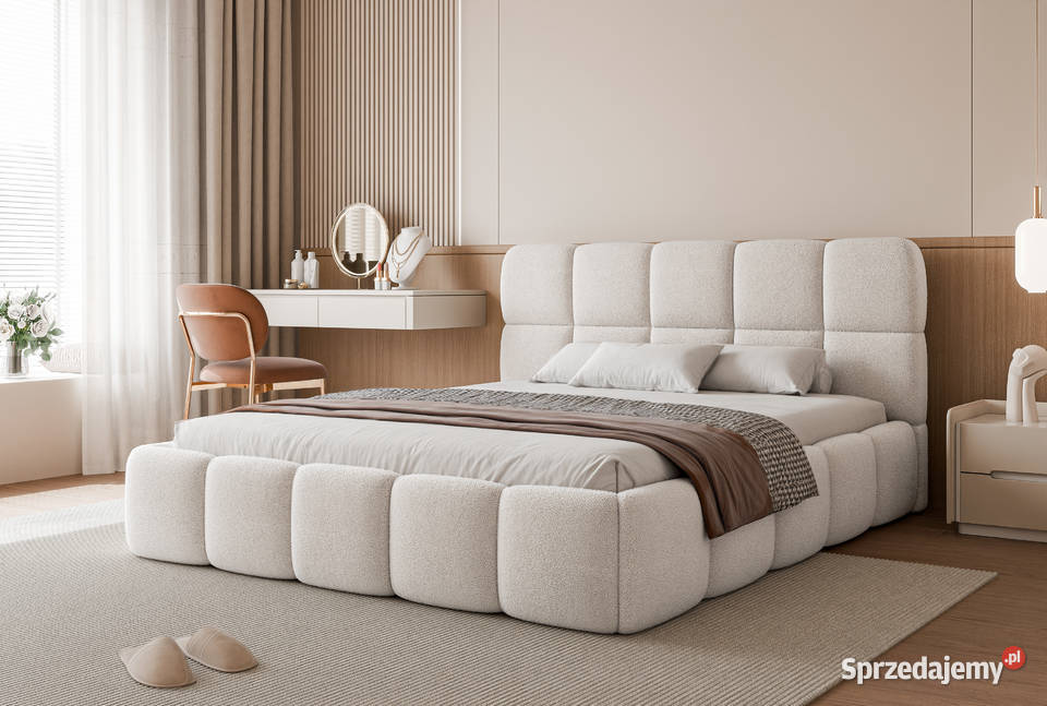 Łóżko tapicerowane z pojemnikiem Cloud różne Tarchały Małe sprzedam