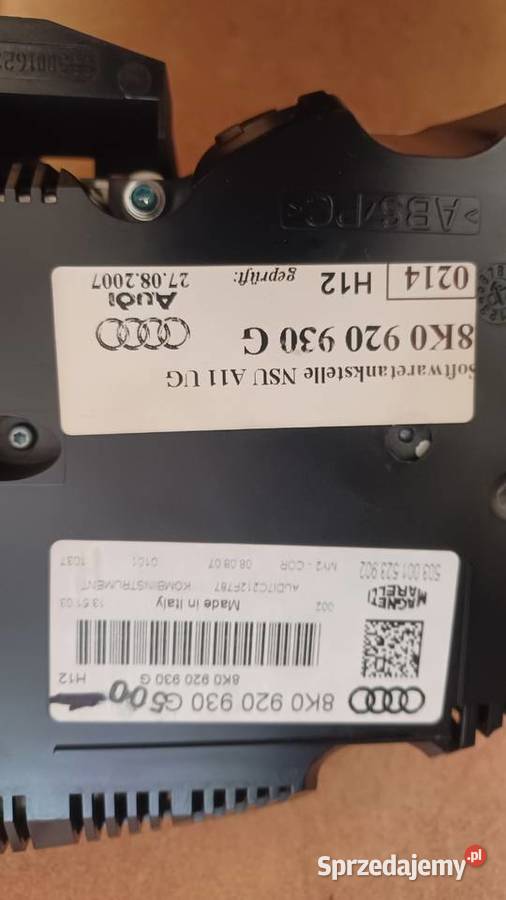 AUDI A4 B8 TFSI TSI LICZNIK ZEGARY 8K0920930G Rakoniewice