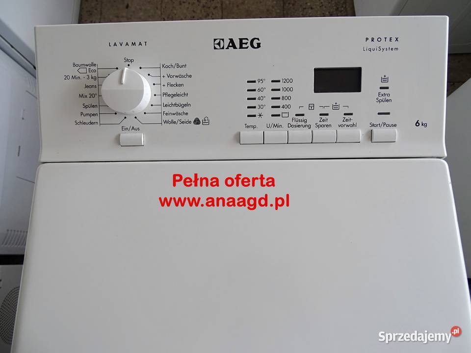 Pralka AEG Protex L61260TL 6 GWARANCJA DUŻY 90cm zachodniopomorskie Miękowo
